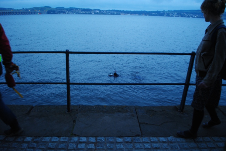 Dundee Artists in Residence, Dundee Live - Lindsay Brown, 'Tay River Drift' (evening - edd tide - live performance), 2011